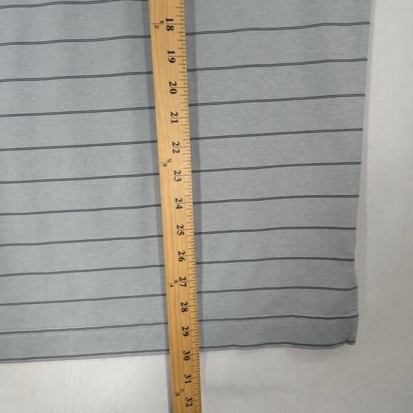 FootJoy Polo Mens S Gray Striped HPCA Cougar Performance Short Sleeve Golf Shirt - Picture 10 of 12